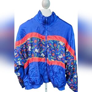 Vintage Active Elements For Women Christmas Track Jacket Size 24W